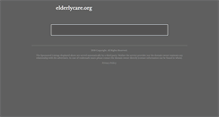 Desktop Screenshot of elderlycare.org