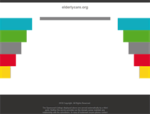 Tablet Screenshot of elderlycare.org